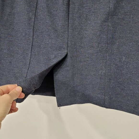 Dalia Navy Blue Classic Mini Pencil Comfort Skirt Spandex Size 6 - Picture 7 of 9